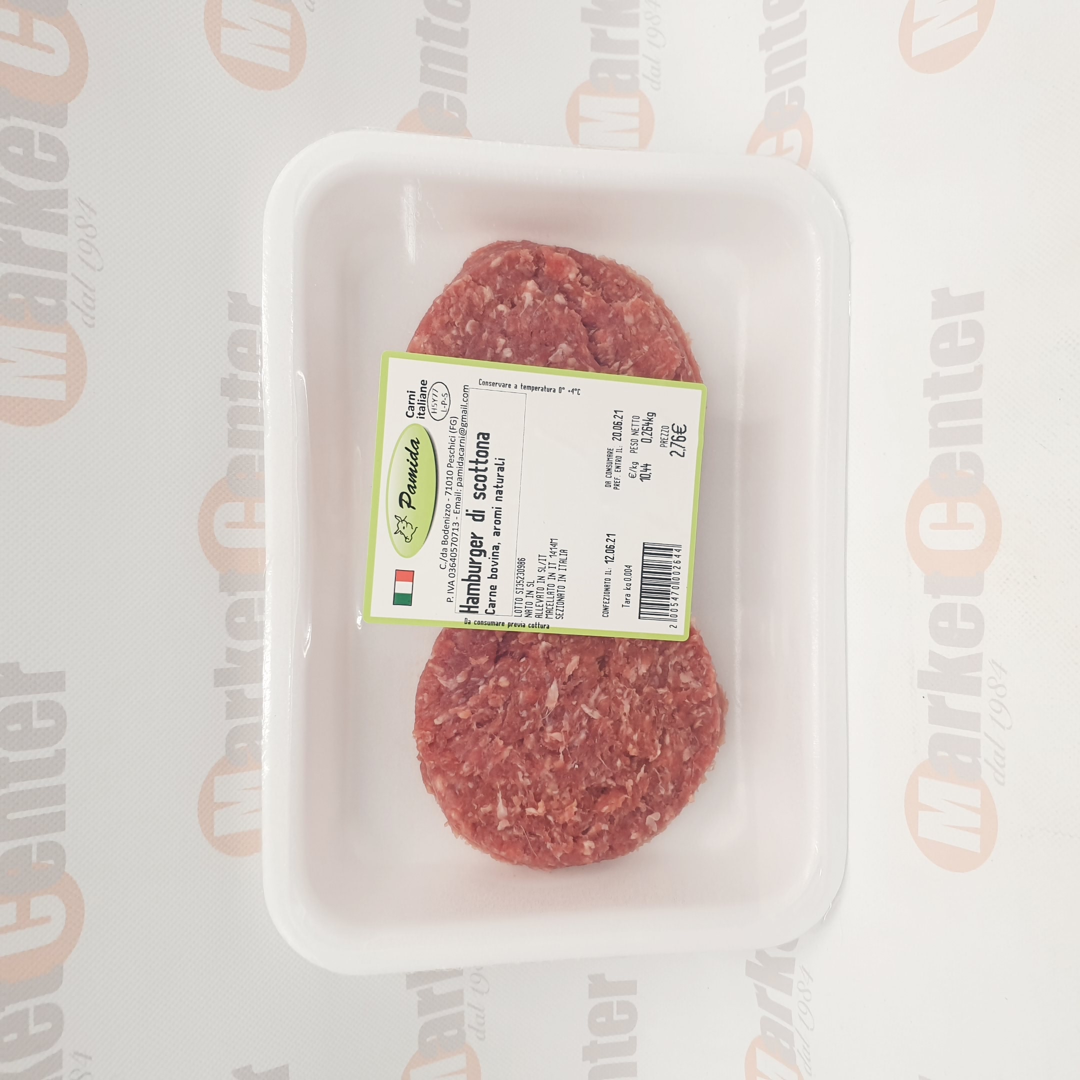 HAMBURGER DI BOVINO PAMIDA 300 GR (CIRCA) - immagine 2