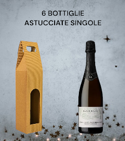 BOX 6 BOTTIGLIE ASTUCCIATE LUCA RICCI CONEGLIANO VALDOBBIADENE PROSECCO SUPERIORE