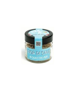 Fior di Sale 4 Pepi – Vasetto da 120 gr – Onda di Mare