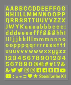Alternative view of Lettere Adesive Componibili Social